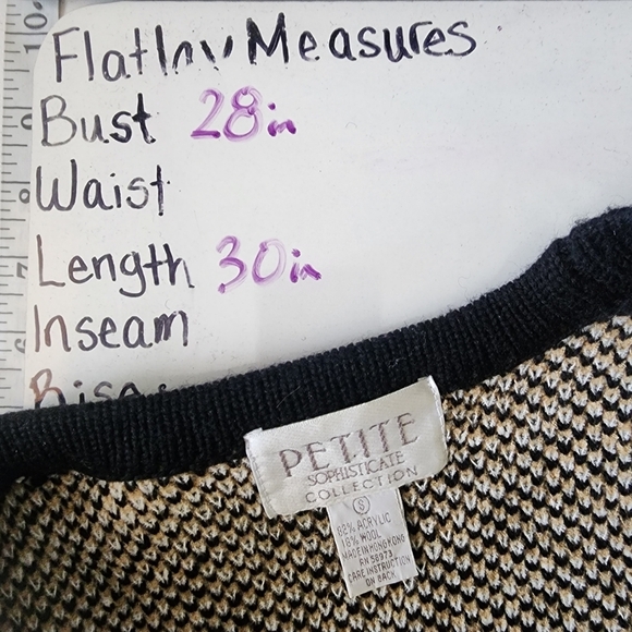 Vintage wool blend knit cardigan buttondown sweater - Picture 2 of 7